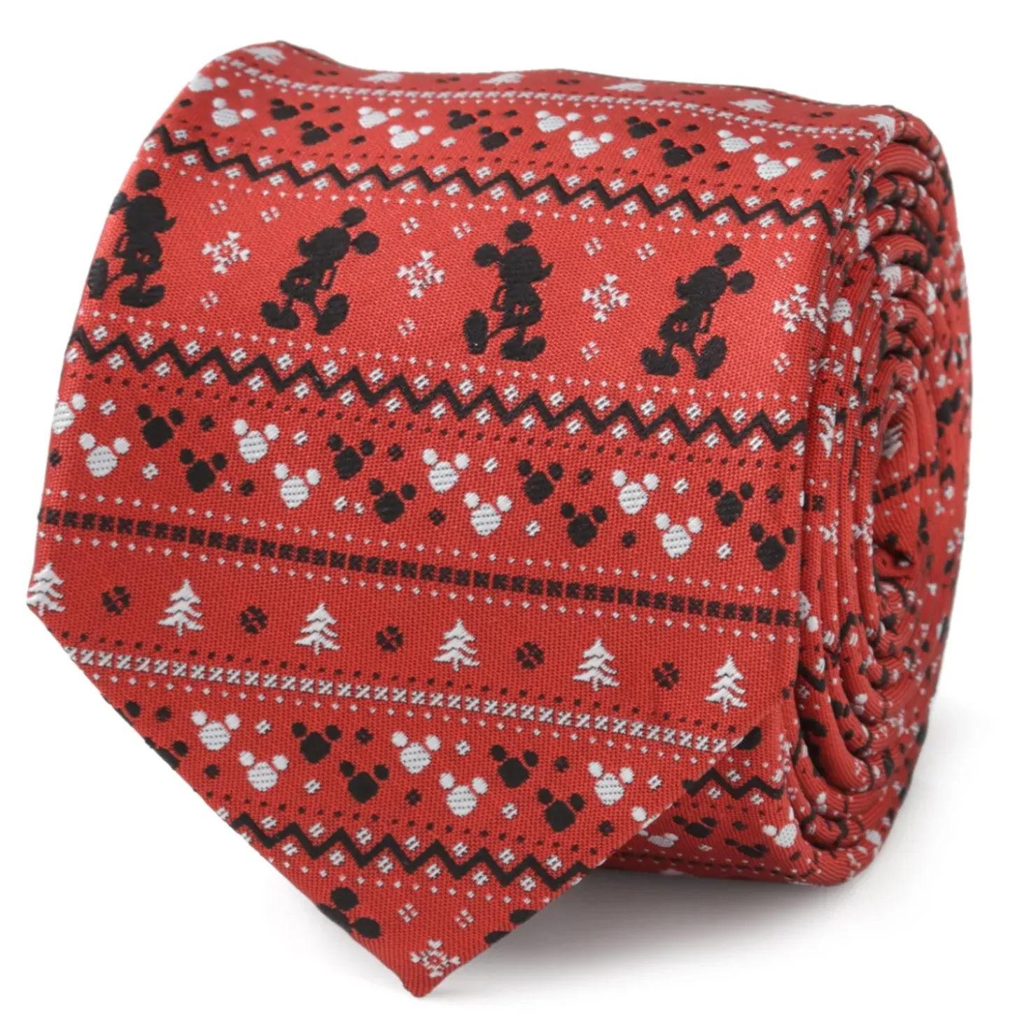 Disney Mickey Fair Isle Red Men's Tie
