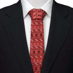 Disney Mickey Fair Isle Red Men's Tie