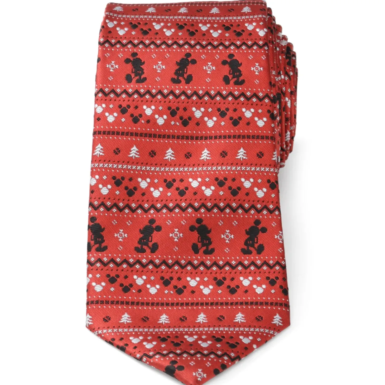Disney Mickey Fair Isle Red Men's Tie