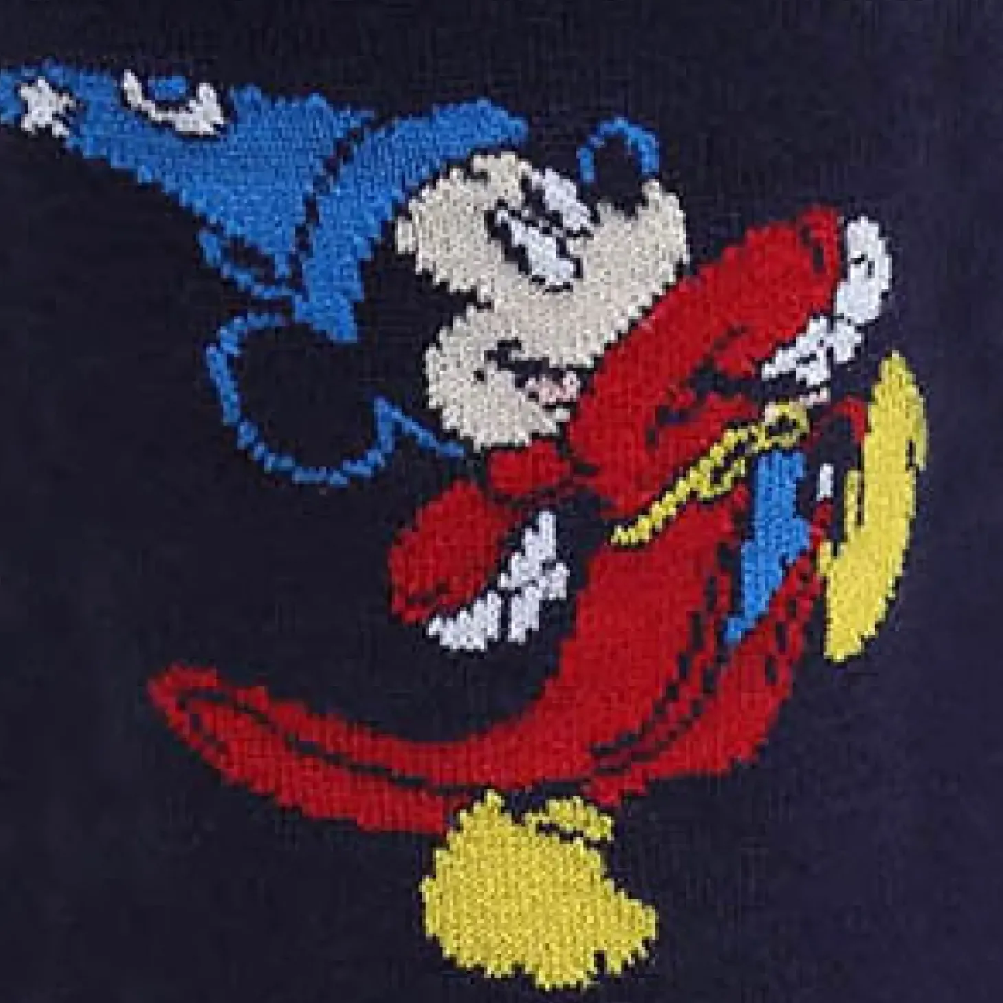 Disney Mickey Fantasia Navy Sock and Mickey Blue Lapel Pin Gift Set