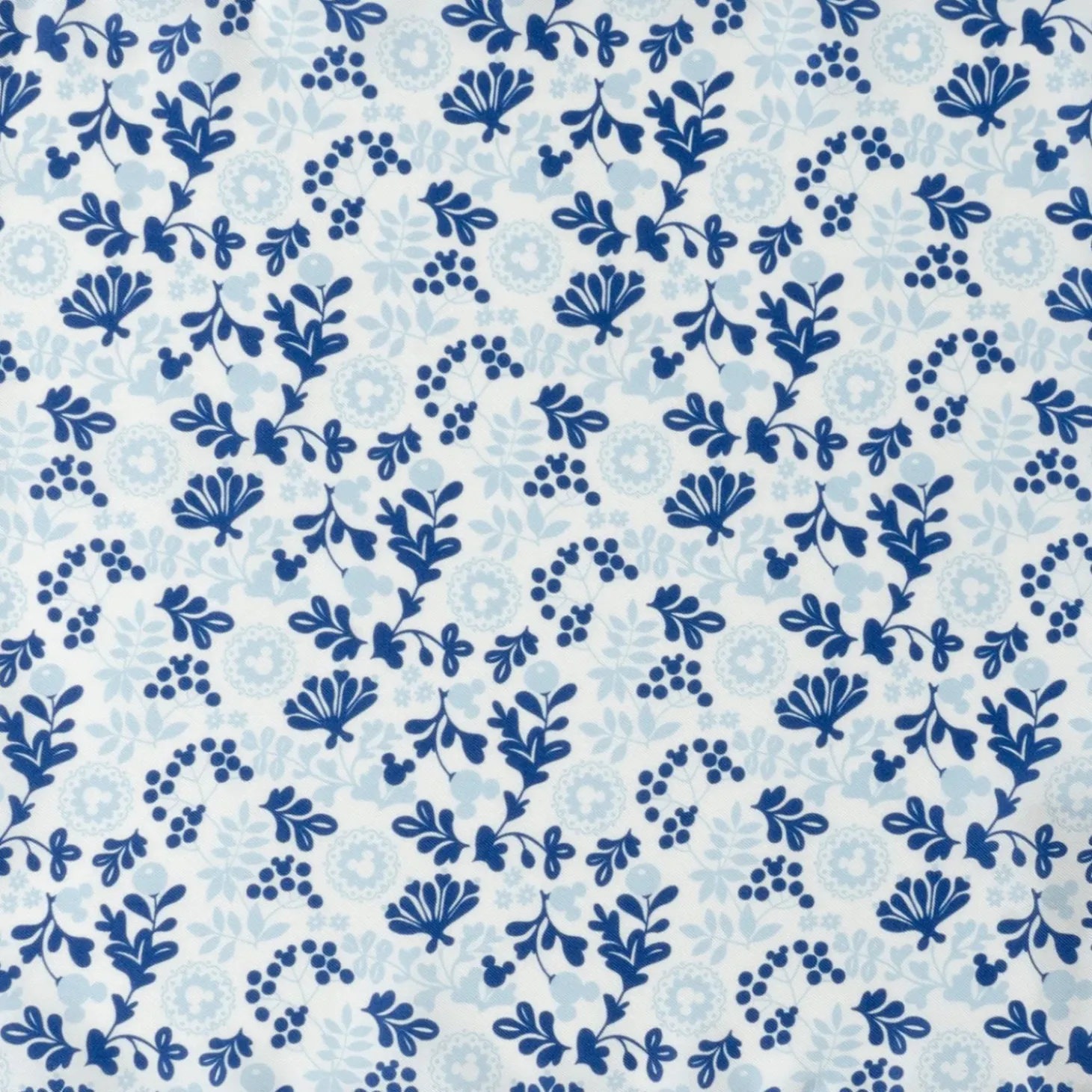 Disney Mickey Floral White Pocket Square