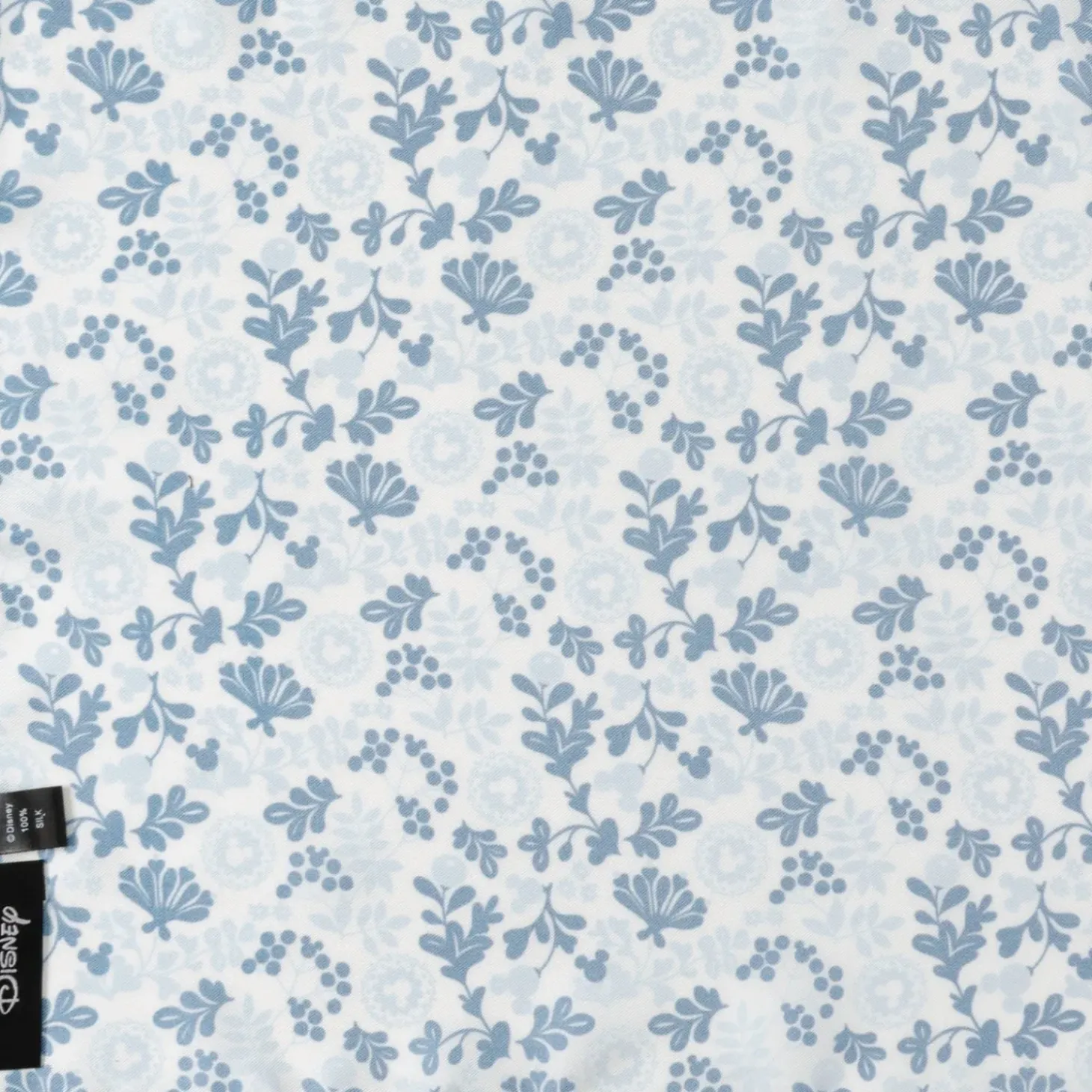 Disney Mickey Floral White Pocket Square