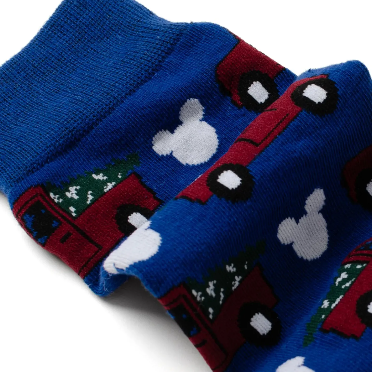 Disney Mickey Holiday Truck Navy Sock and Mickey Blue Lapel Pin Gift Set