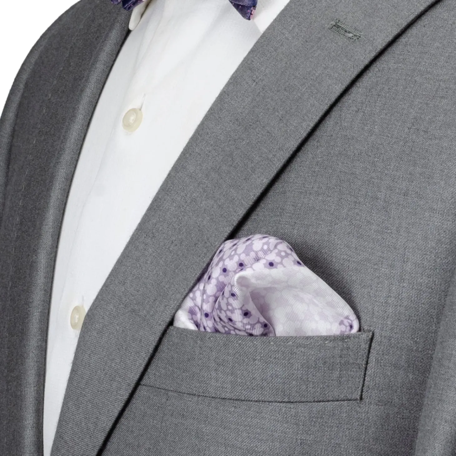 Disney Mickey Lavender 4 Square Pocket Square