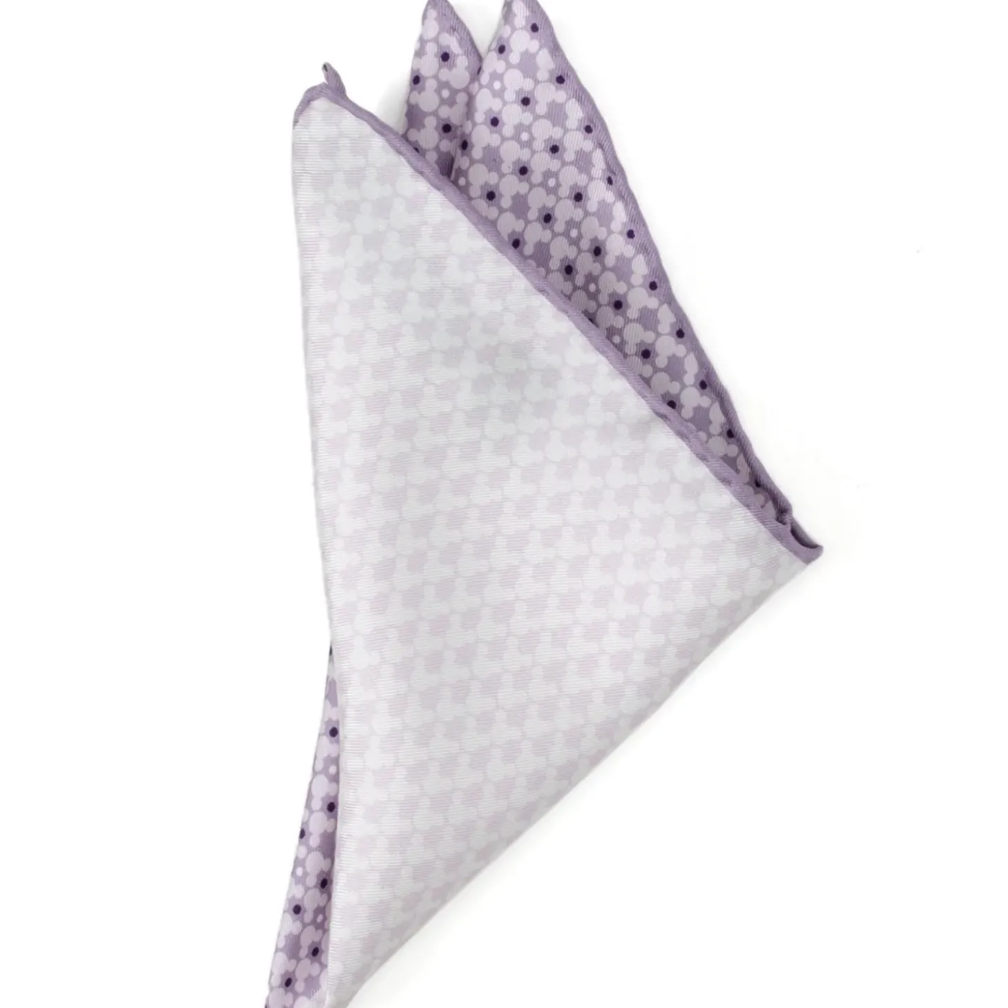 Disney Mickey Lavender 4 Square Pocket Square