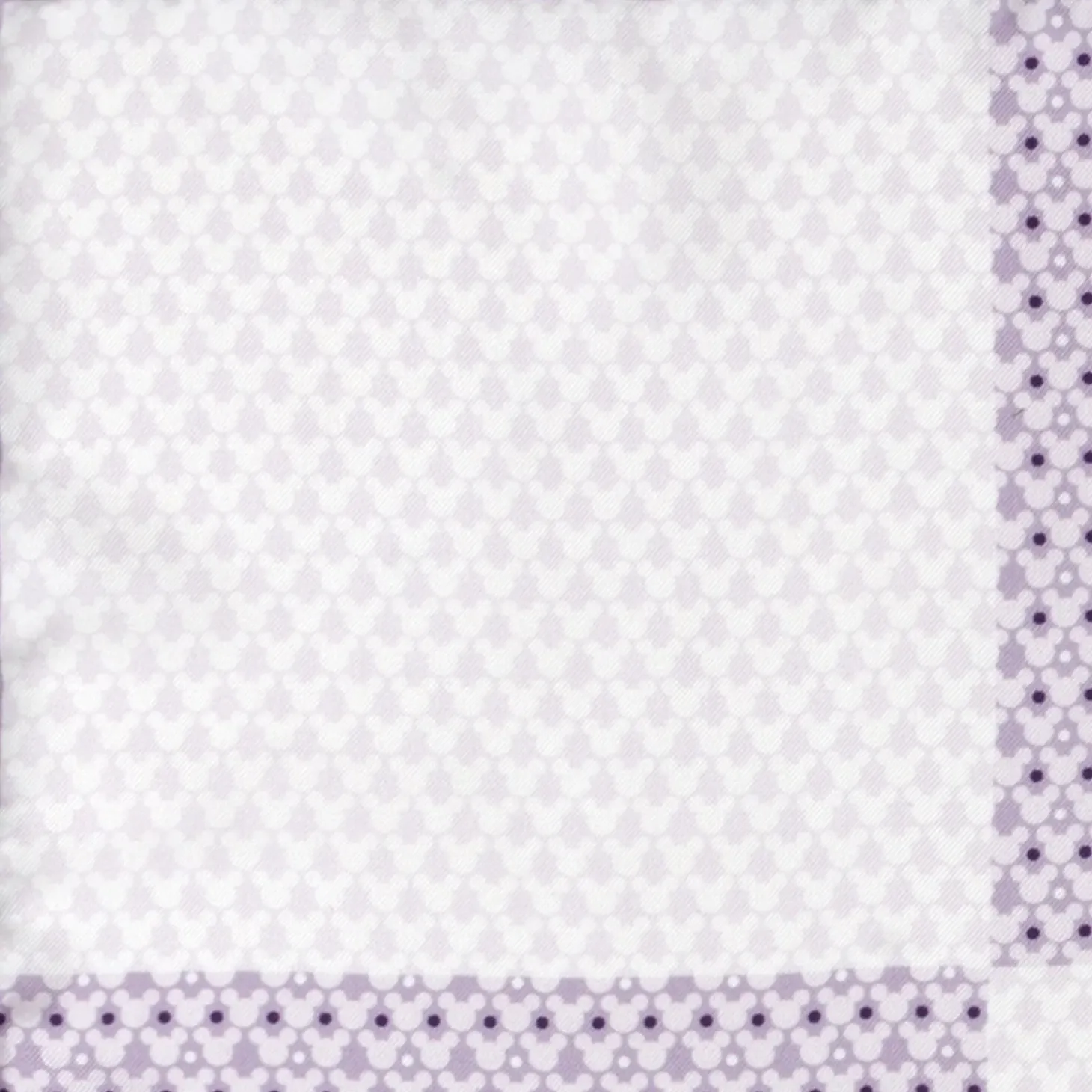 Disney Mickey Lavender 4 Square Pocket Square