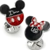 Disney Mickey Minnie "I Love Us" Cufflinks