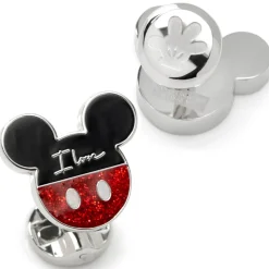 Disney Mickey Minnie "I Love Us" Cufflinks