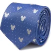 Disney Mickey Mouse Blue Pin Dot Men's Tie