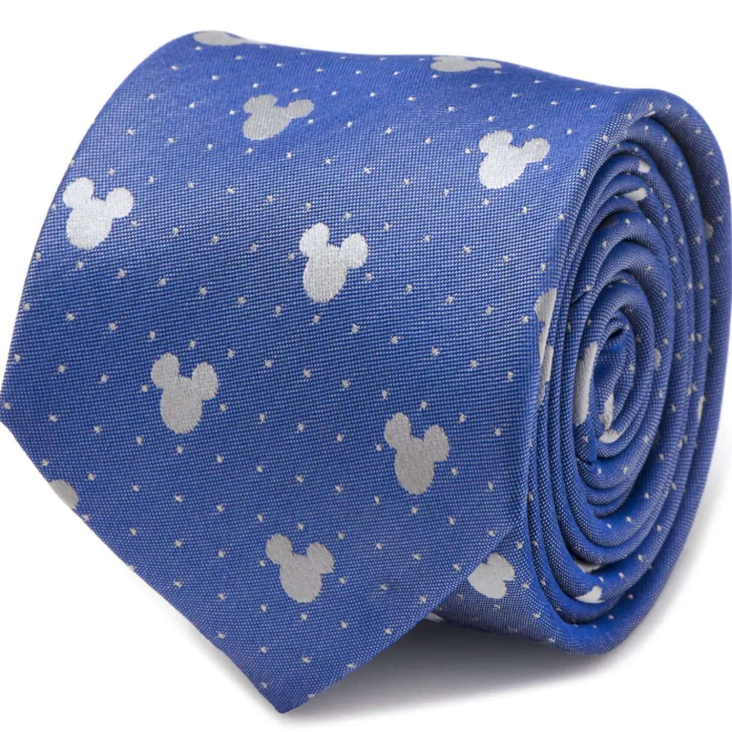 Disney Mickey Mouse Blue Pin Dot Men's Tie