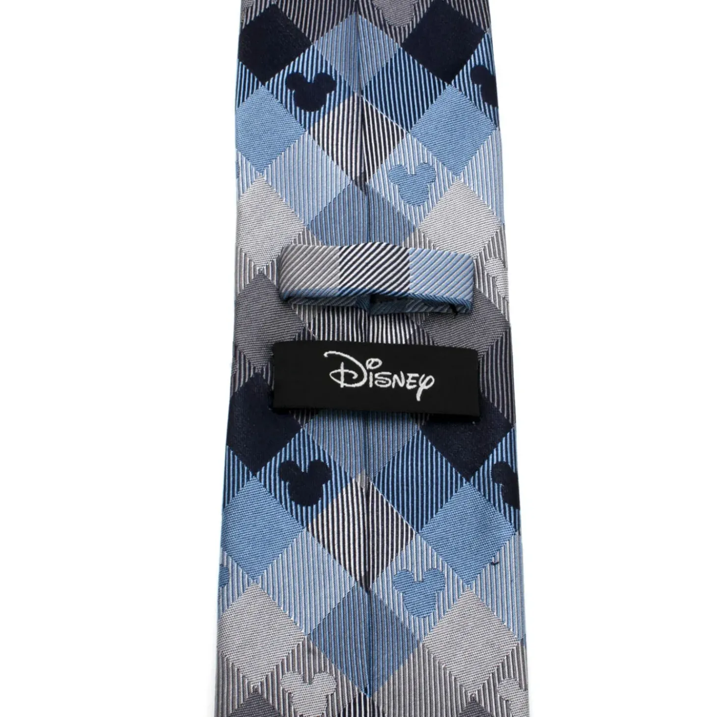 Disney Mickey Mouse Blue Plaid Mens Tie