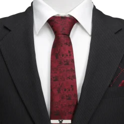 Disney Mickey Mouse Comic Red Men's Tie