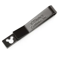 Disney Mickey Mouse Cut Out Black Tie Bar