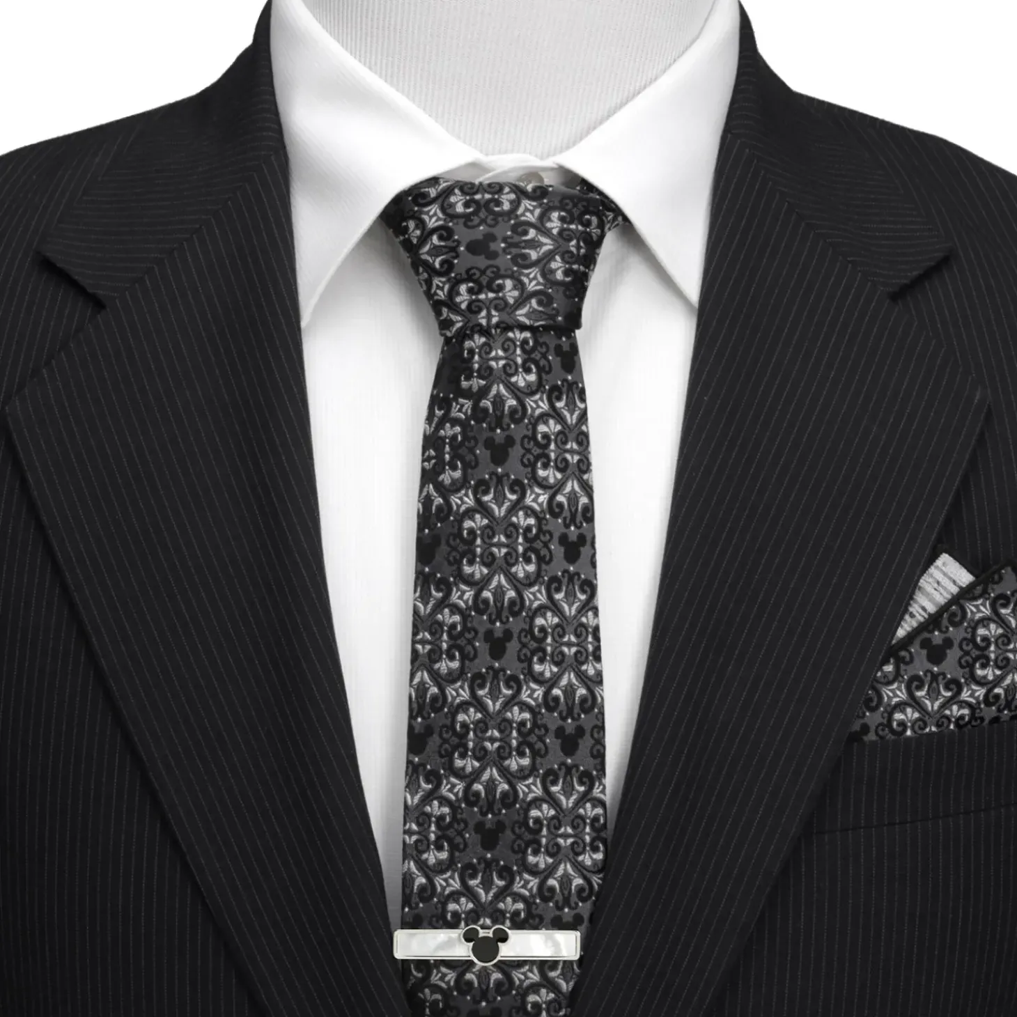 Disney Mickey Mouse Damask Tile Men's Tie