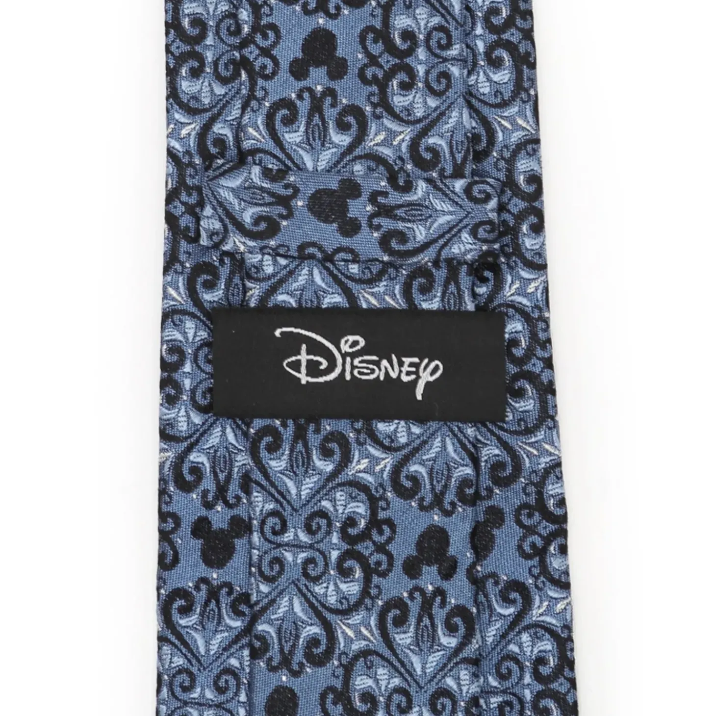 Disney Mickey Mouse Damask Tile Blue Men's Tie