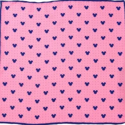 Disney Mickey Mouse Dot Pink Pocket Square