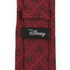 Disney Mickey Mouse Holiday Metallic Black Silk Men's Tie