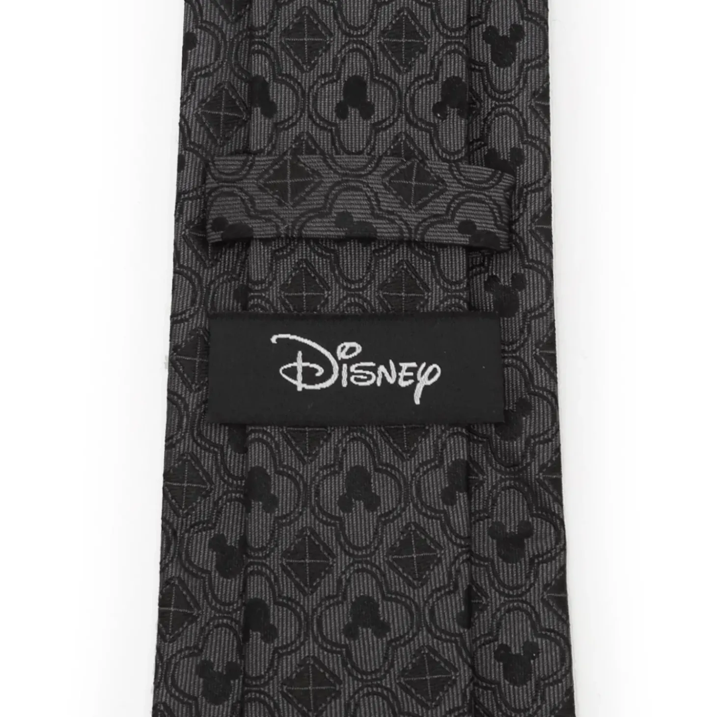 Disney Mickey Mouse Pattern Black Men's Tie