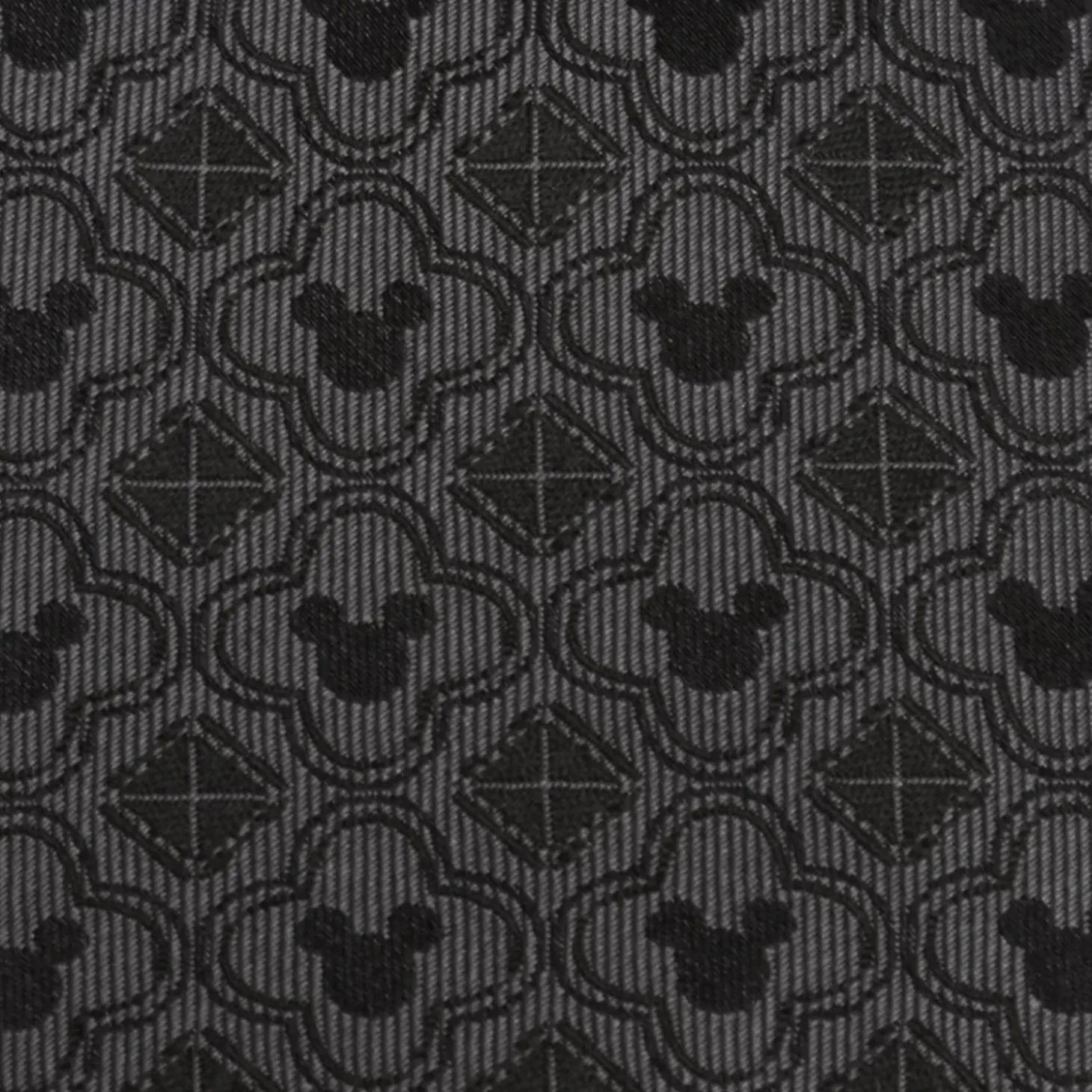 Disney Mickey Mouse Pattern Black Men's Tie