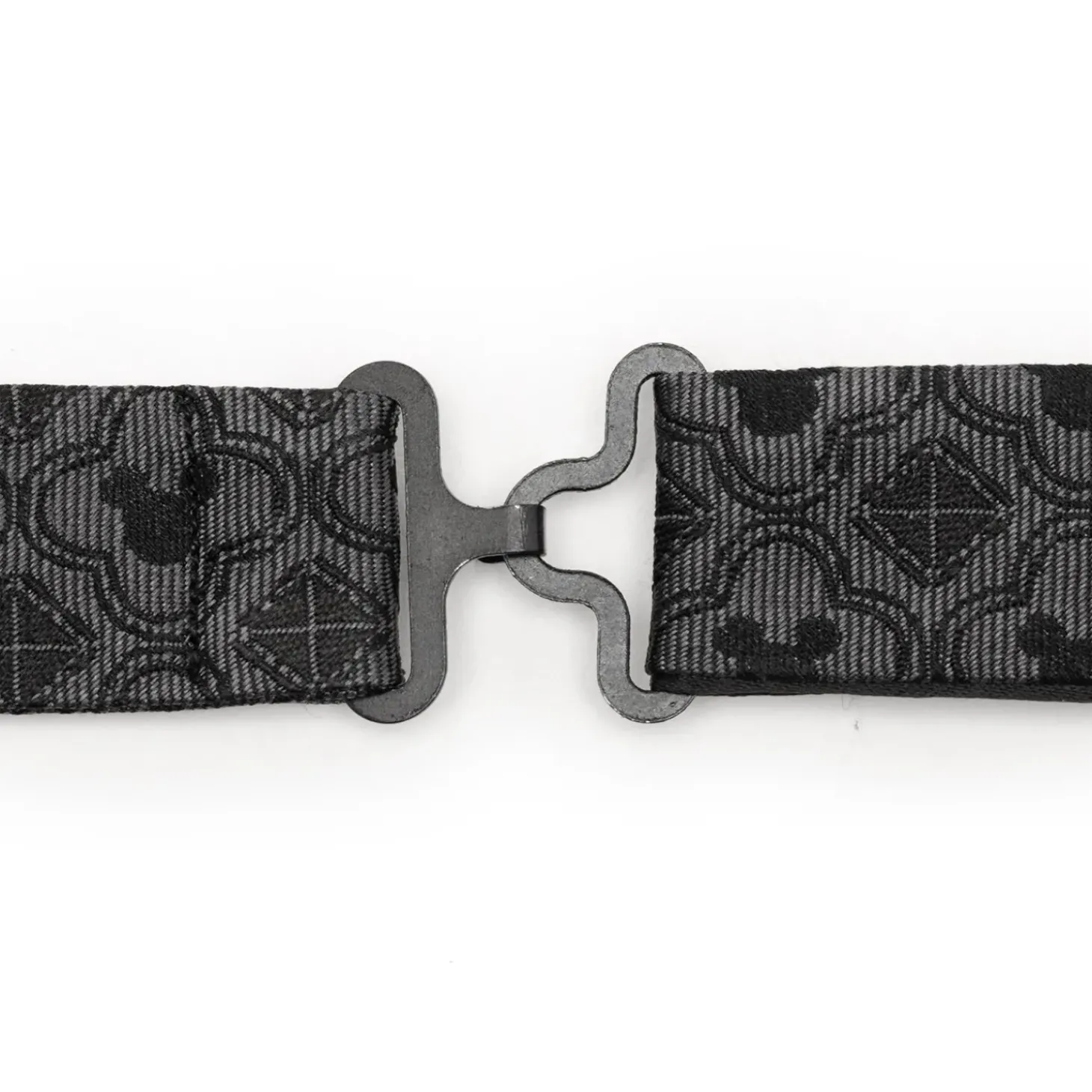 Disney Mickey Mouse Pattern Black Bow Tie