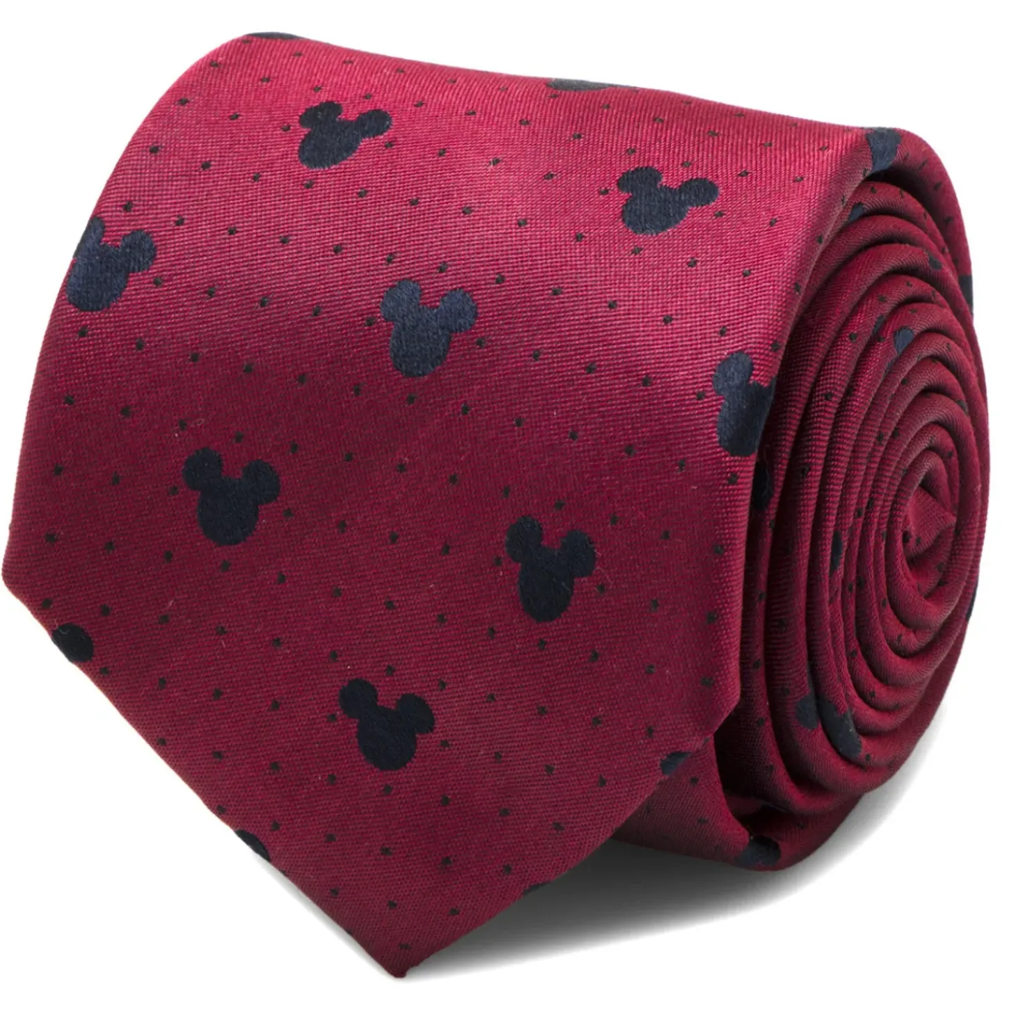 Disney Mickey Mouse Red Pin Dot Men's Tie
