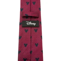 Disney Mickey Mouse Red Pin Dot Men's Tie