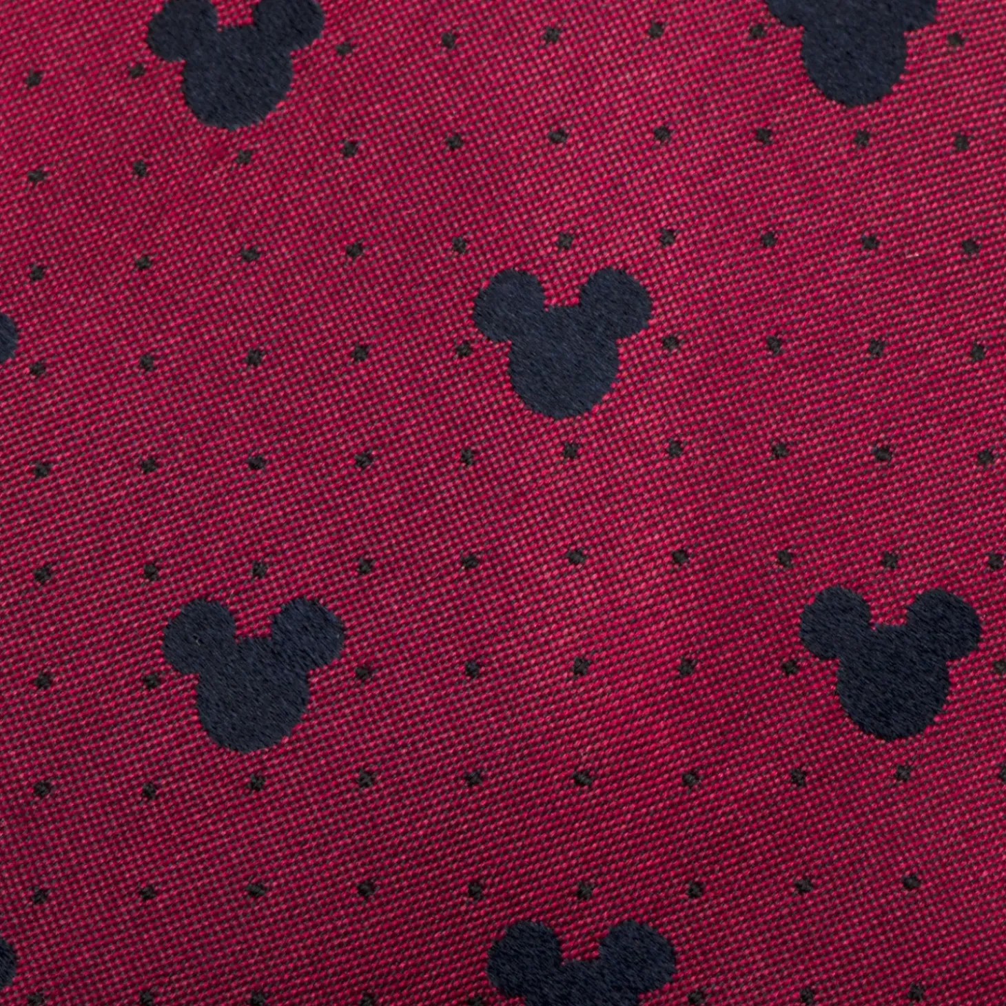 Disney Mickey Mouse Red Pin Dot Men's Tie