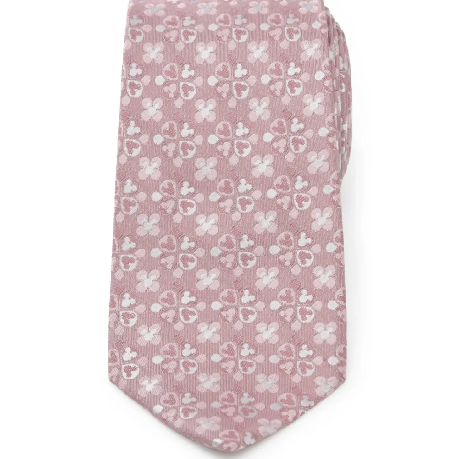 Disney Mickey Mouse Silhouette Blossom Pink Men's Tie