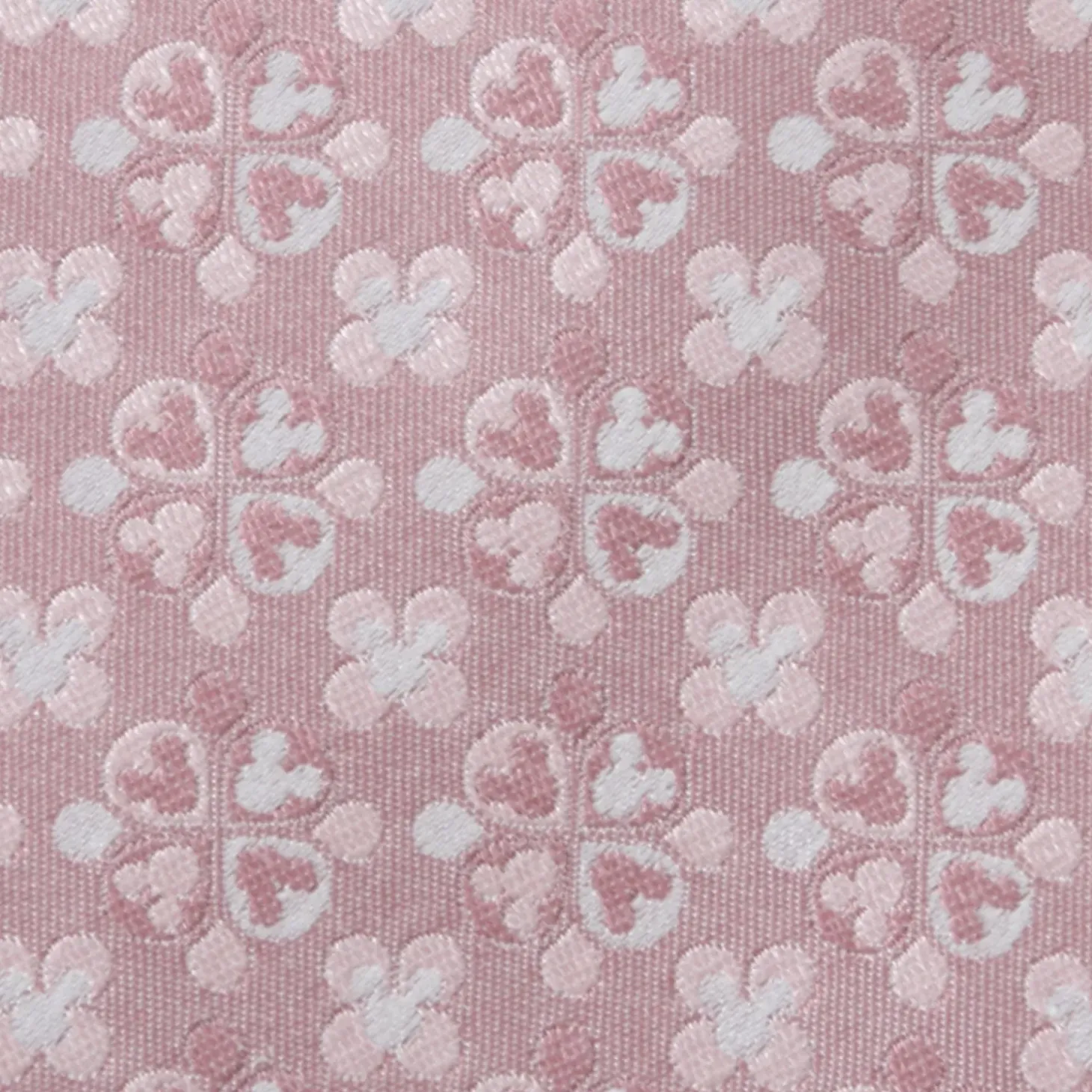 Disney Mickey Mouse Silhouette Blossom Pink Men's Tie