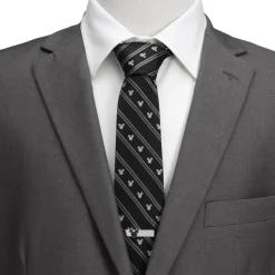 Disney Mickey Mouse Stripe Black Men's Tie