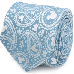 Disney Mickey Mouse Teal Paisley Men's Tie