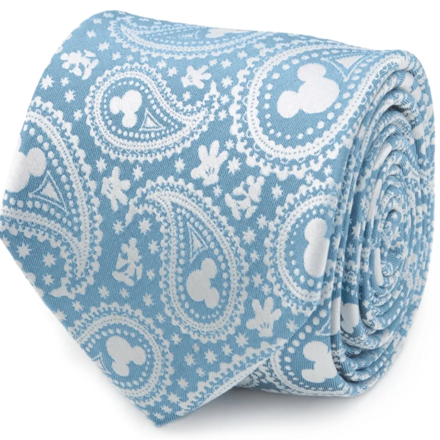Disney Mickey Mouse Teal Paisley Men's Tie