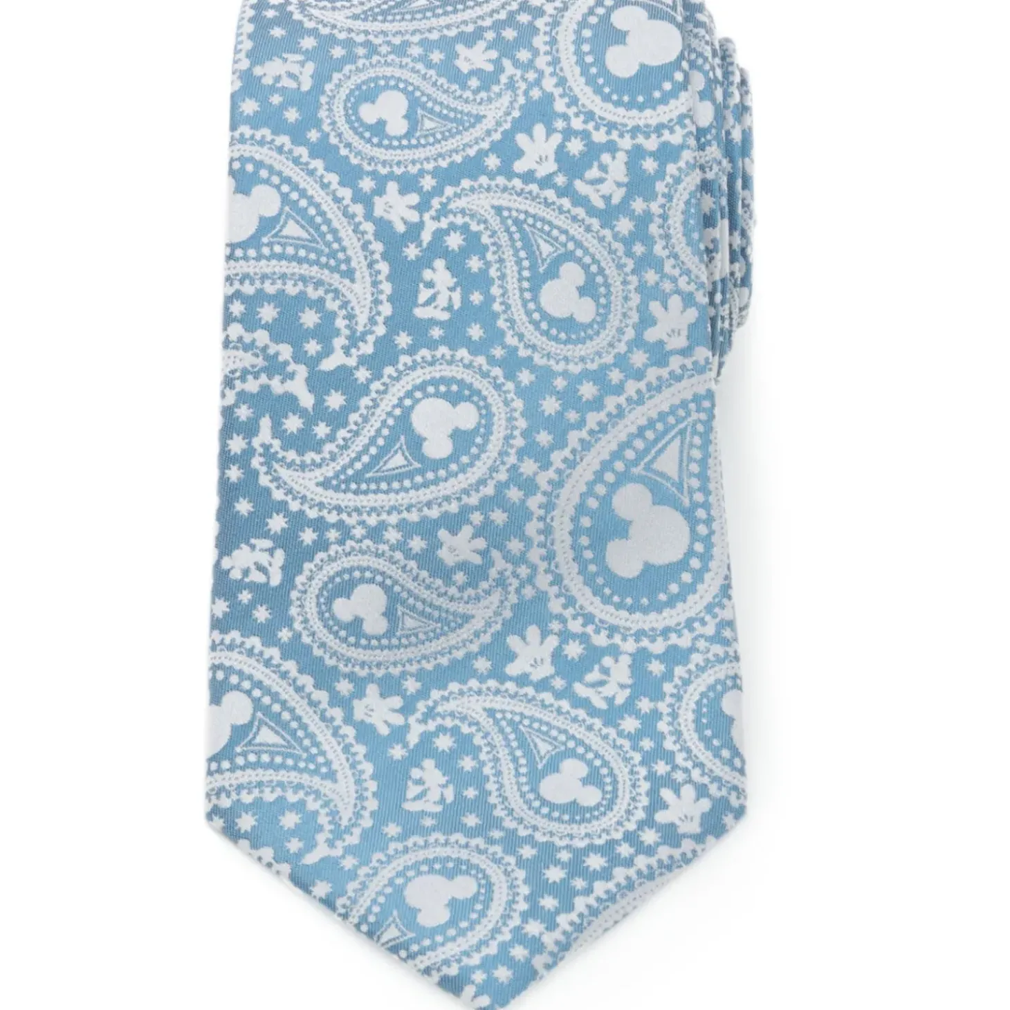 Disney Mickey Mouse Teal Paisley Men's Tie
