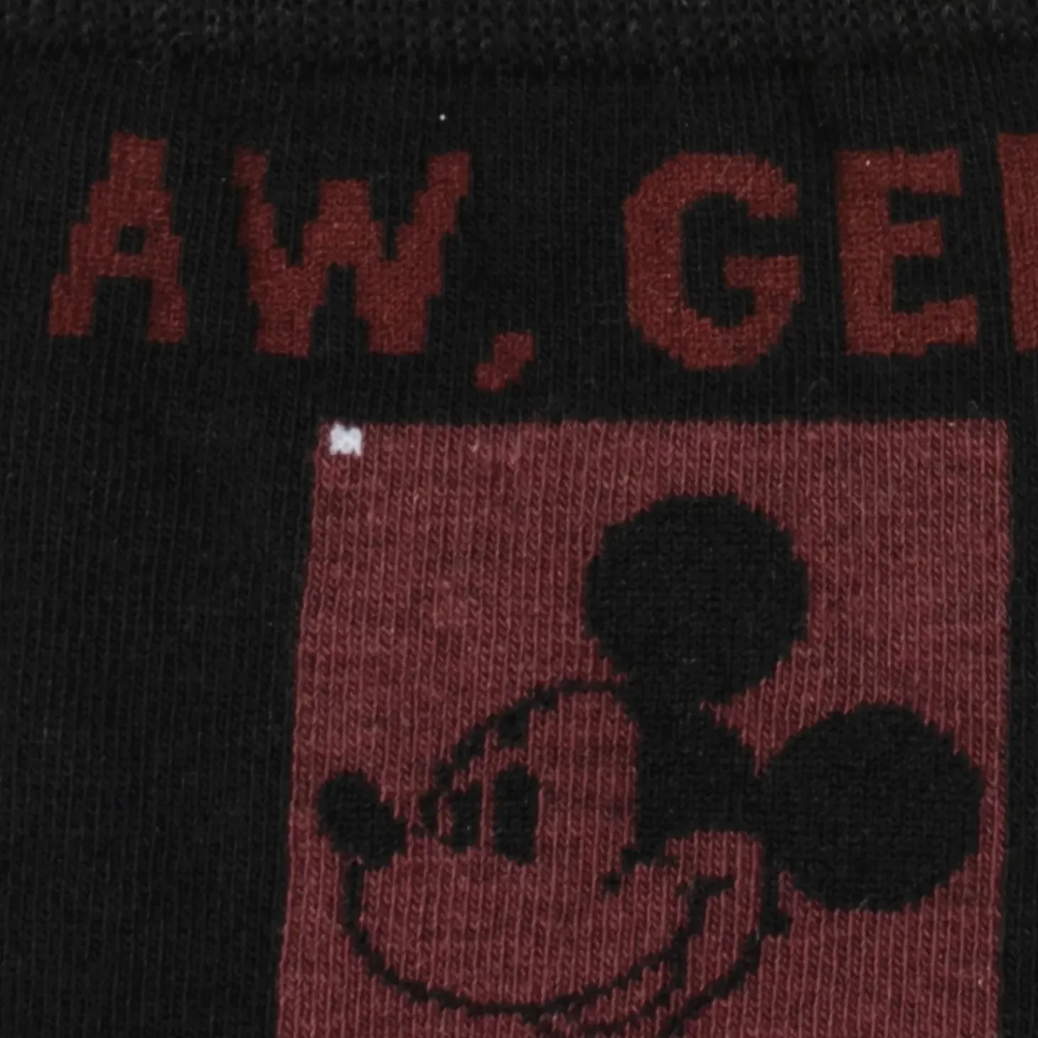 Disney Mickey Red Check Sock and Mickey Blue Lapel Pin Gift Set