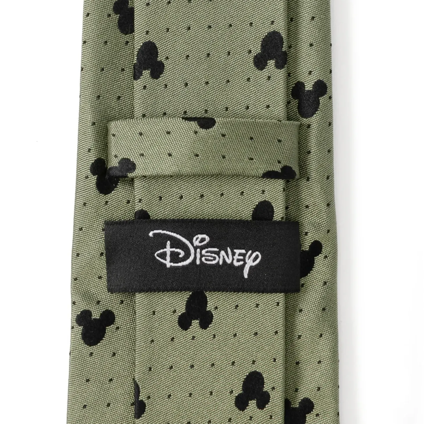 Disney Mickey Silhouette Dot Green Men's Tie