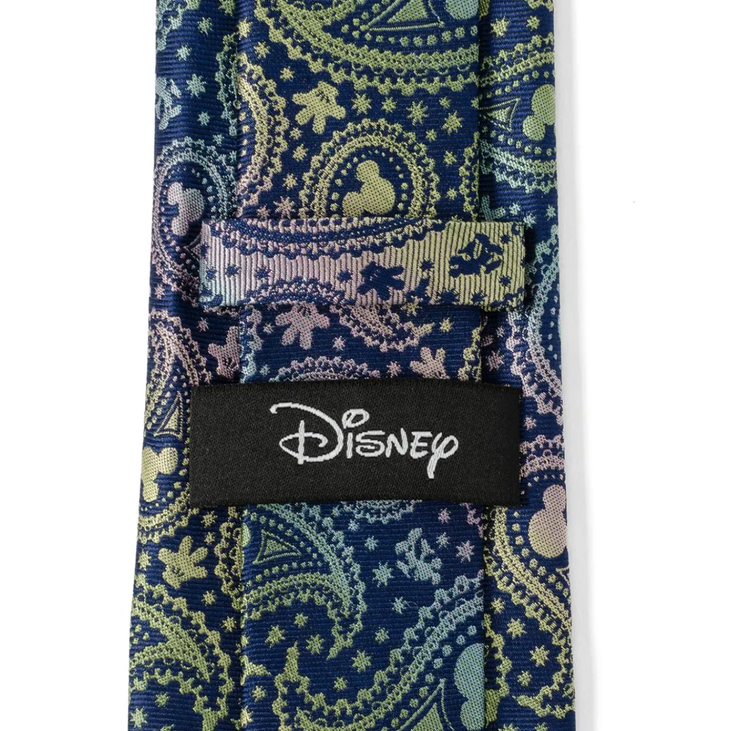 Disney Mickey Silhouette Iridescent Navy Tie