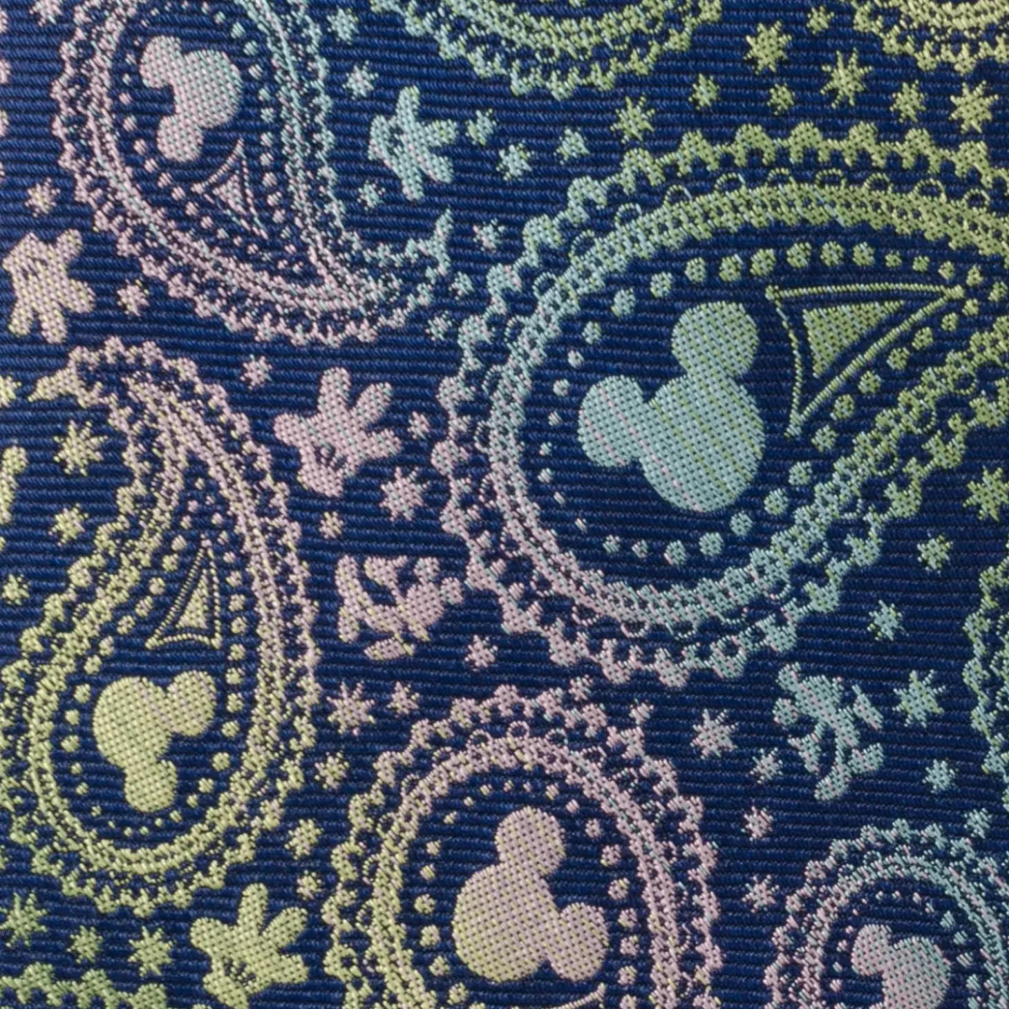 Disney Mickey Silhouette Iridescent Navy Tie