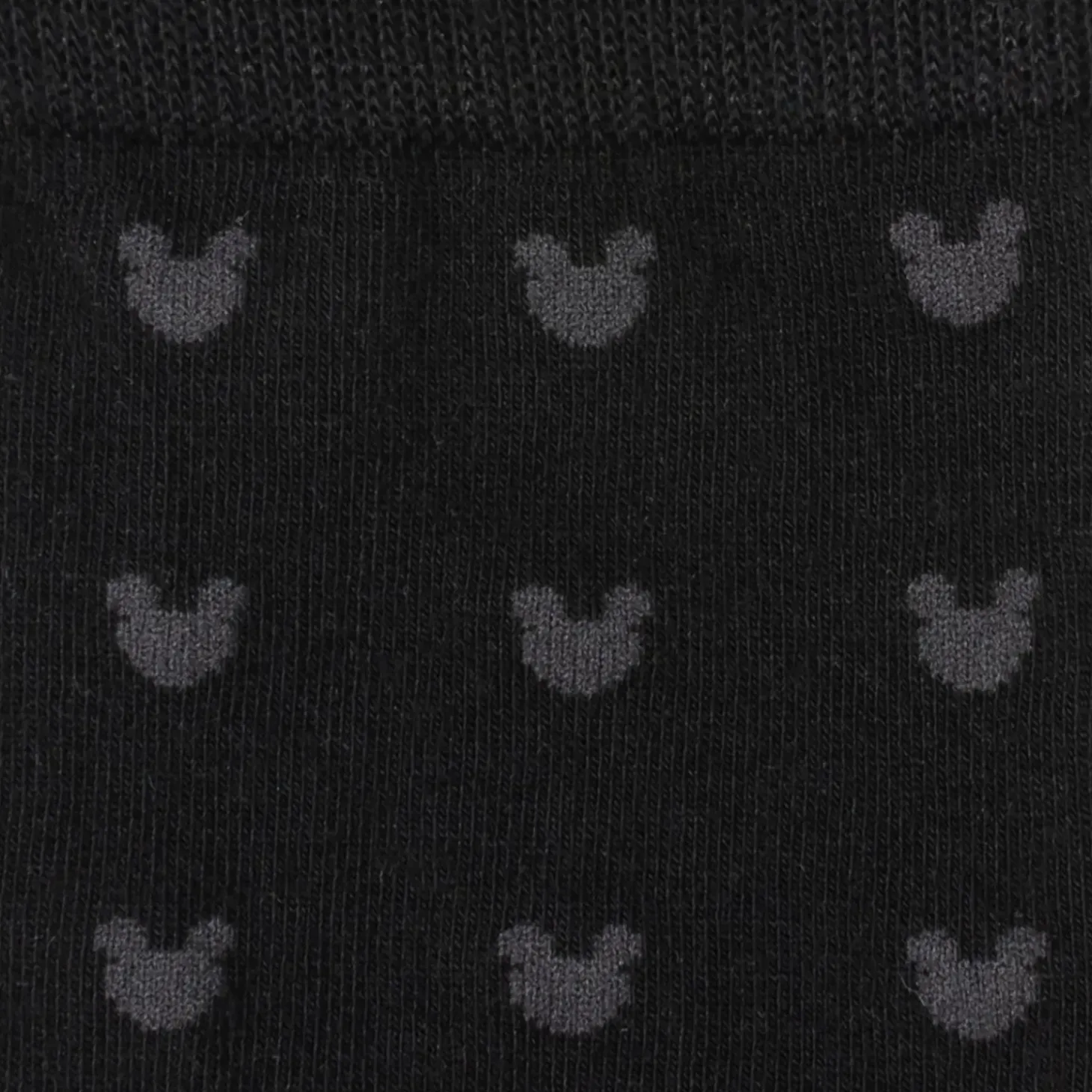 Disney Mickey Silhouette Motif Black Sock and Mickey Blue Lapel Pin Gift Set