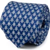 Disney Mickey Silhouette Pattern Dot Blue Tie