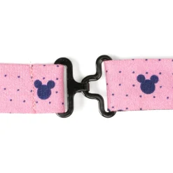 Disney Mickey Silhouette Pink Dot Pre-tied Bow Tie