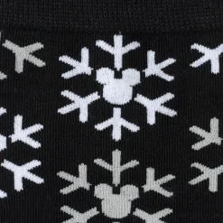 Disney Mickey Snow Black Sock and Mickey Blue Lapel Pin Gift Set