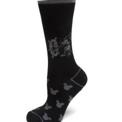 Disney Mickey Steamboat Willie Sock and Mickey Blue Lapel Pin Gift Set