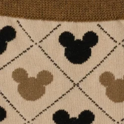 Disney Mickey Tan Sock & Mickey Lapel Pin Set