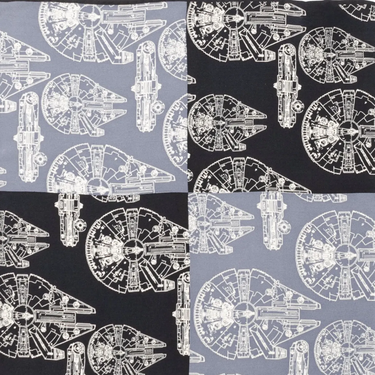 Star Wars Millenium Falcon Blue Pocket Square