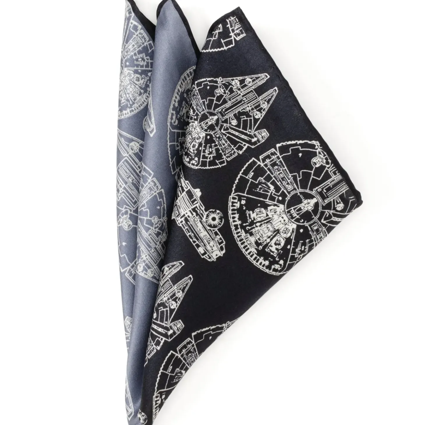 Star Wars Millenium Falcon Blue Pocket Square