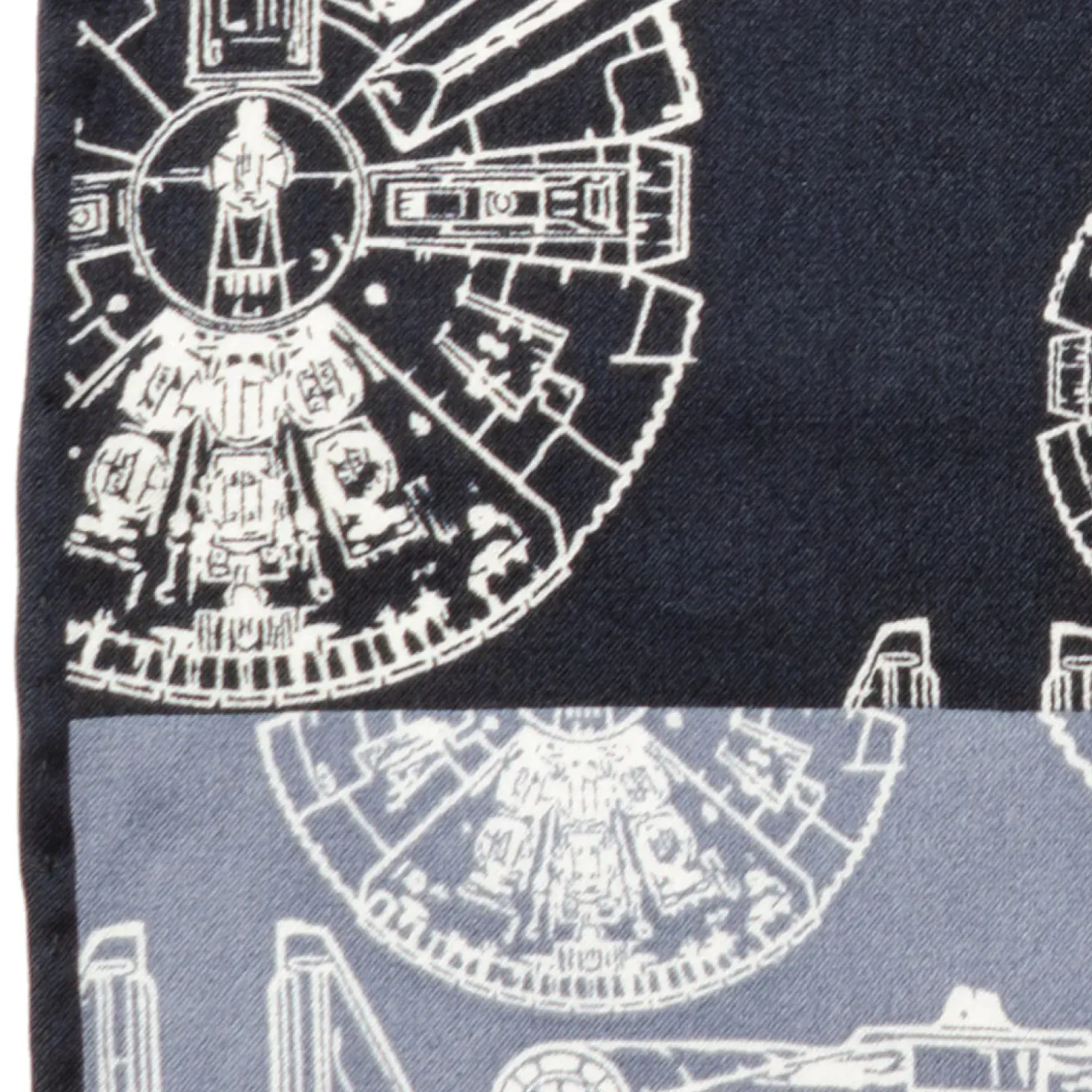 Star Wars Millenium Falcon Blue Pocket Square