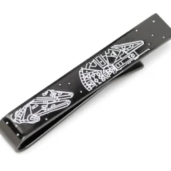 Star Wars Millennium Falcon Black and White Tie Bar