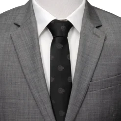 Star Wars Millennium Falcon Black Tonal Men's Tie