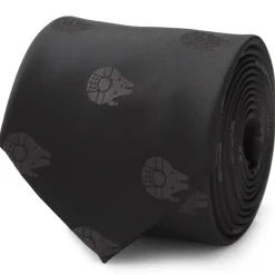 Star Wars Millennium Falcon Black Tonal Men's Tie