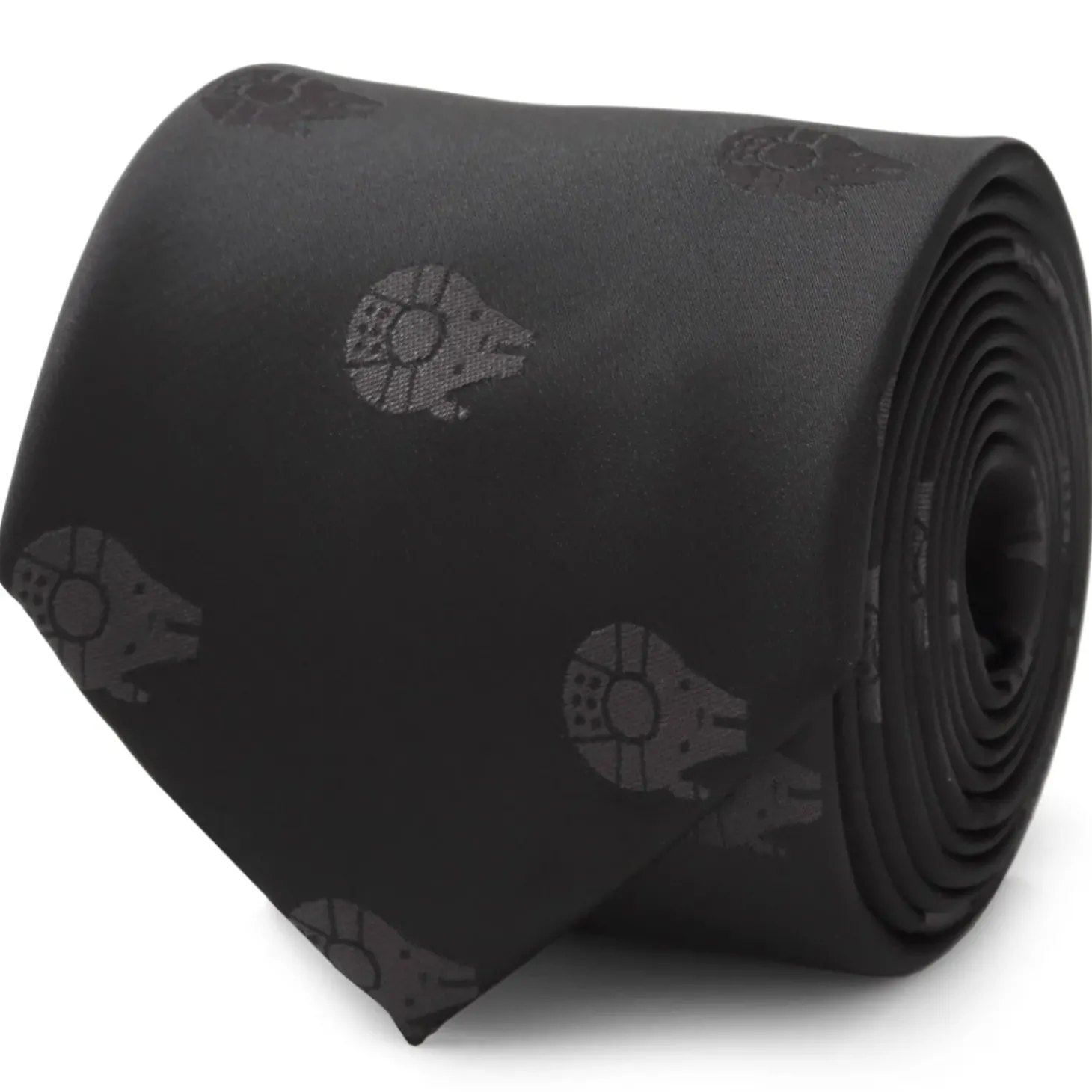 Star Wars Millennium Falcon Black Tonal Men's Tie